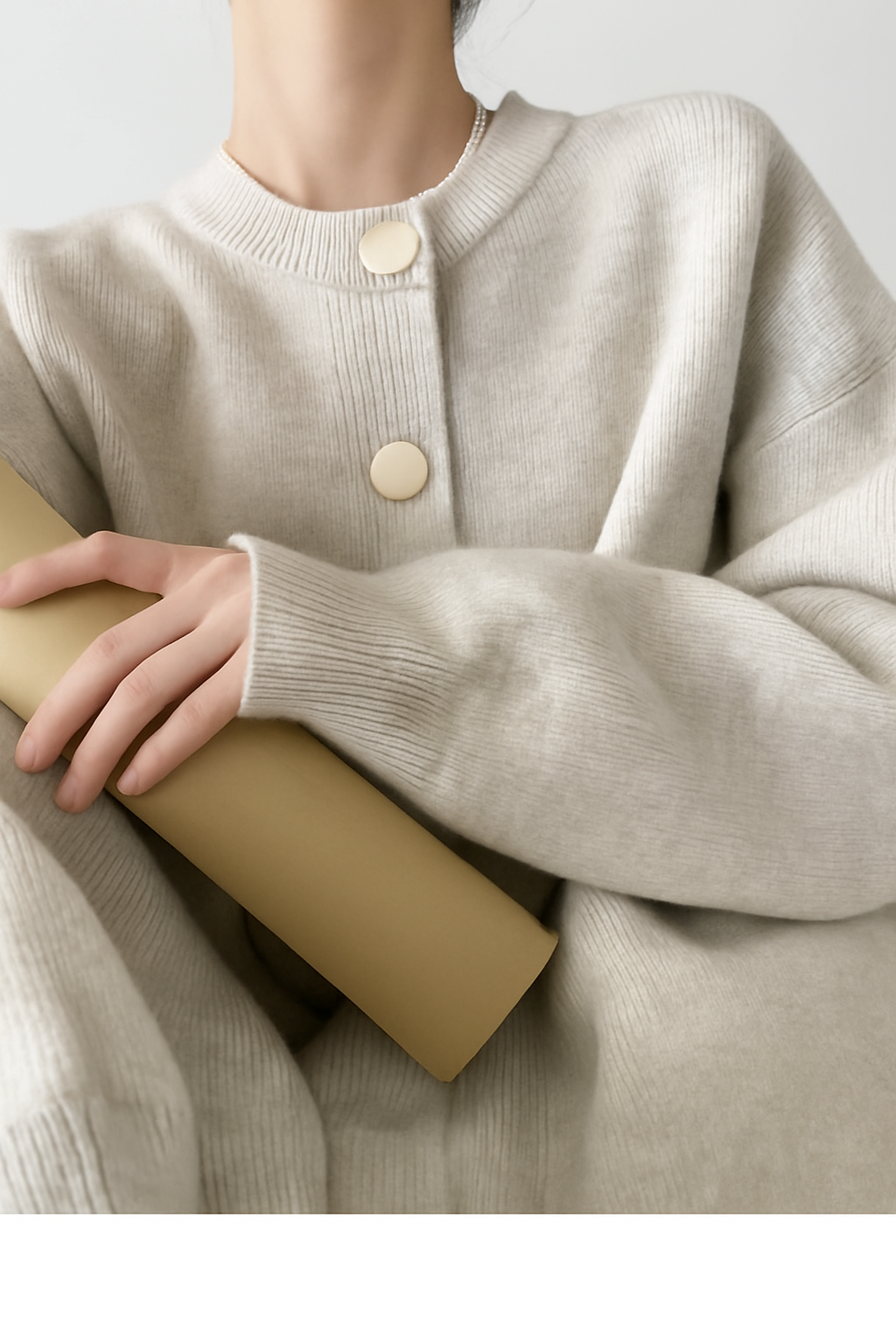 Cardigan de Malha Luna