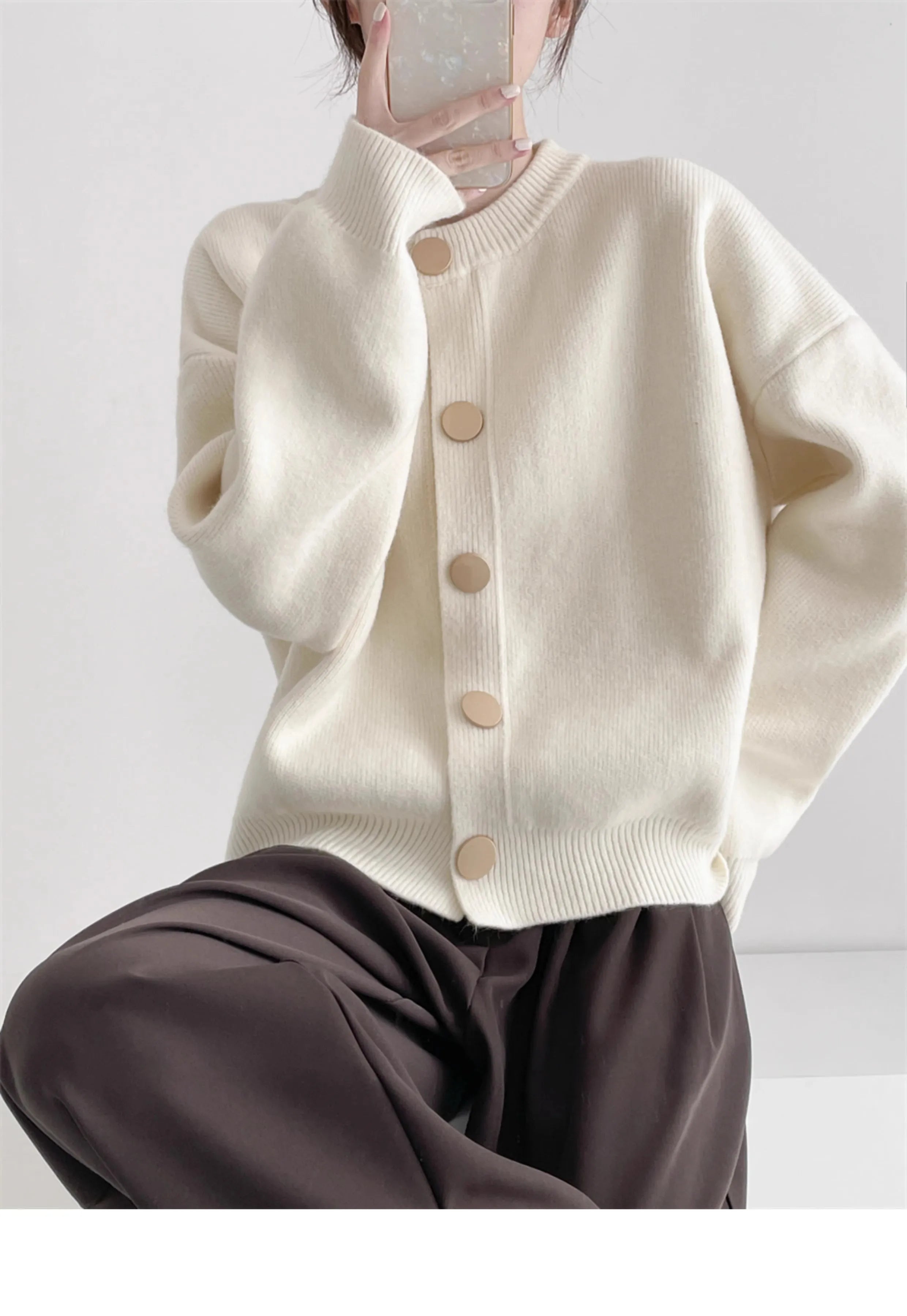 Cardigan de Malha Luna