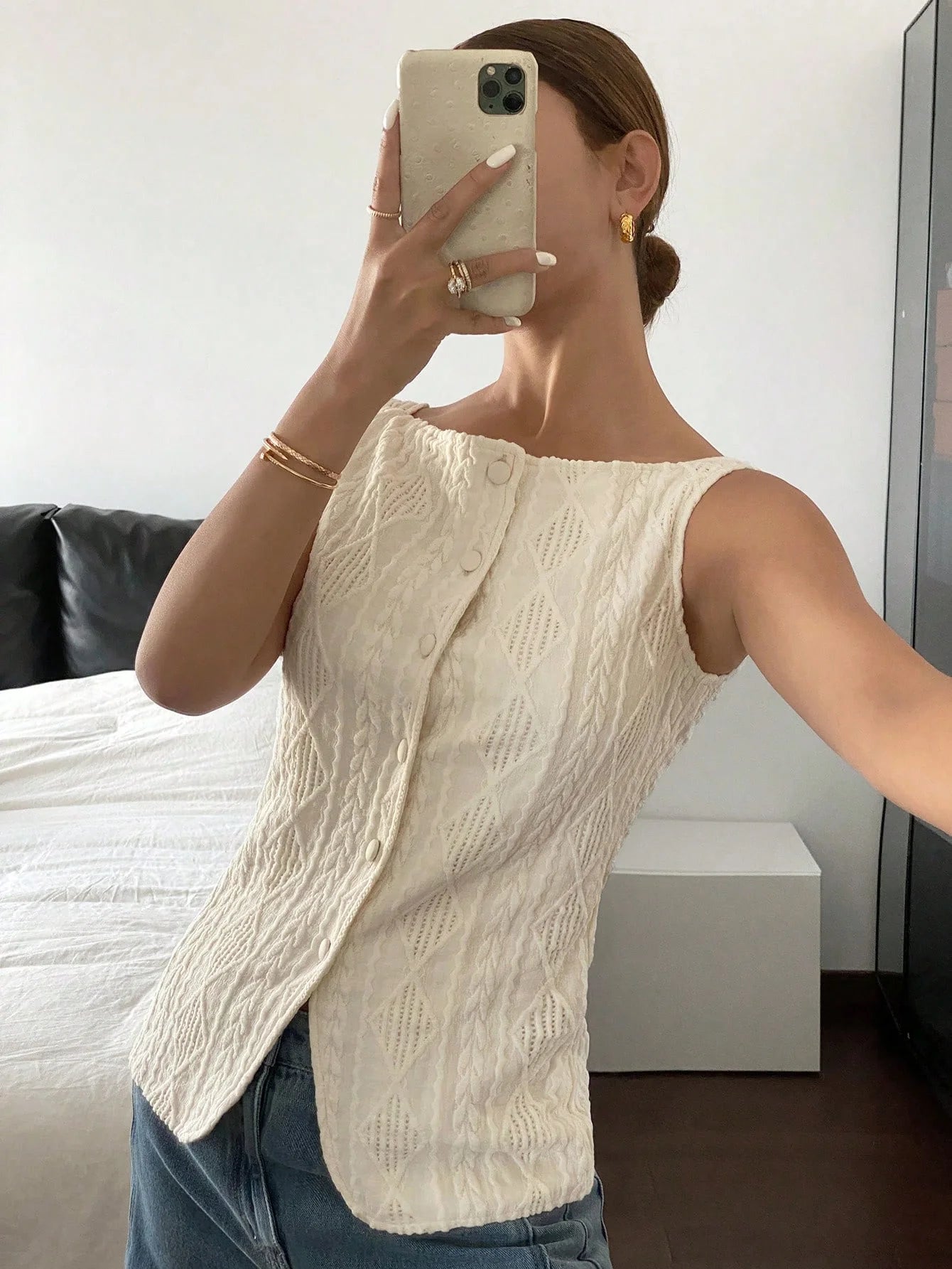 Blusa Off White Belle