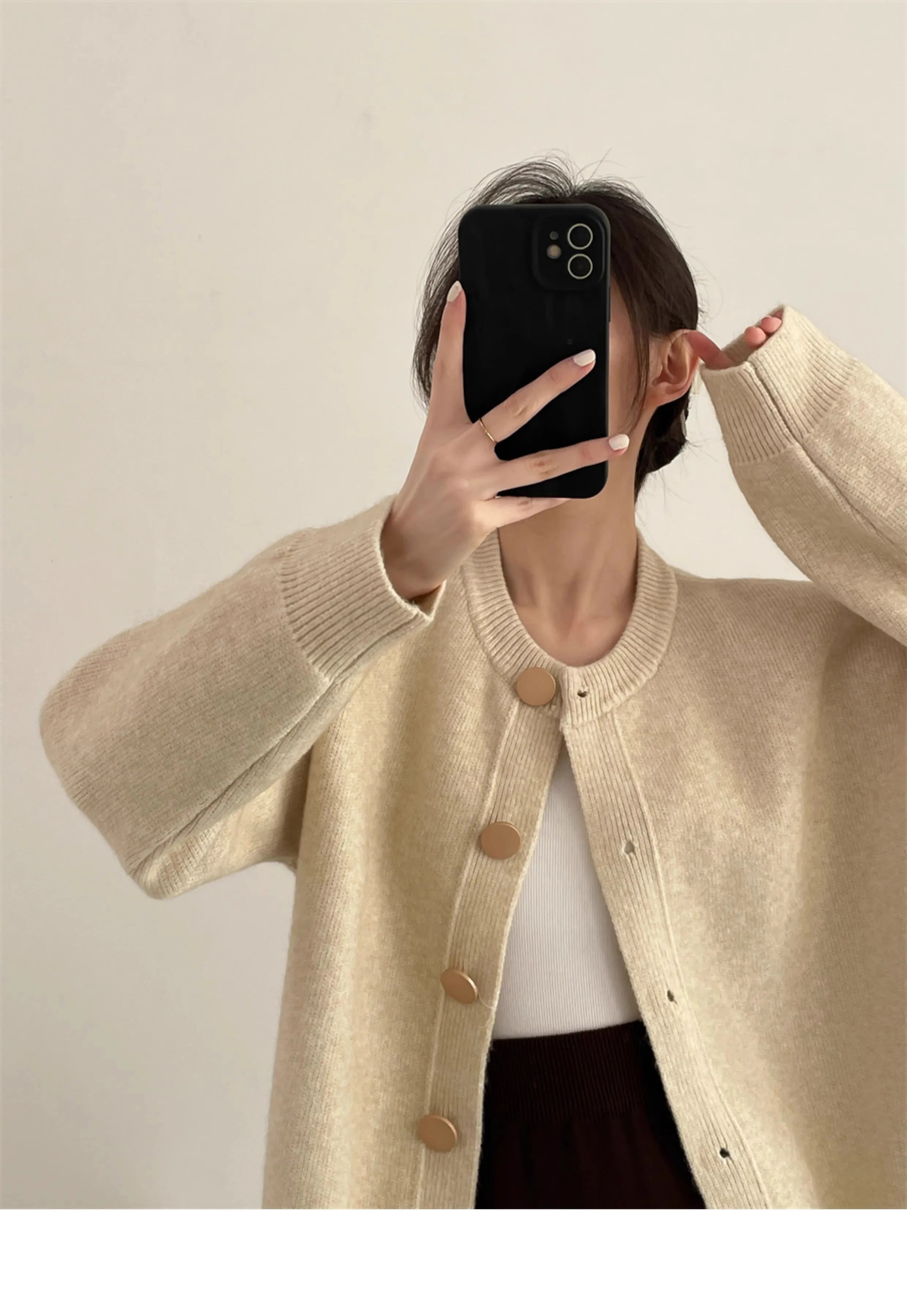 Cardigan de Malha Luna