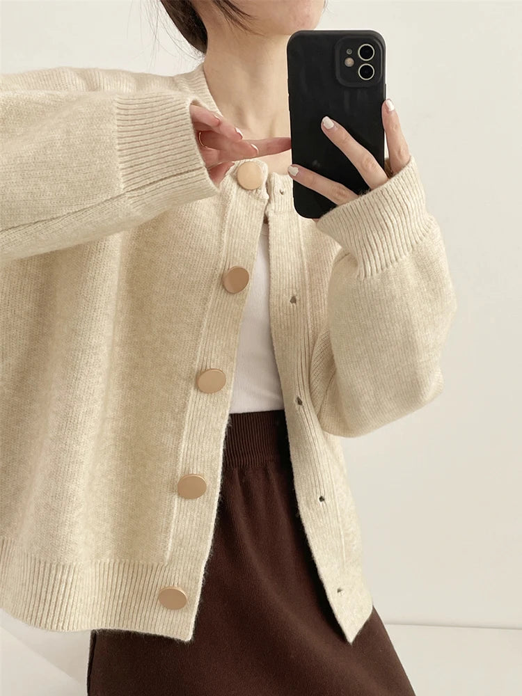 Cardigan de Malha Luna