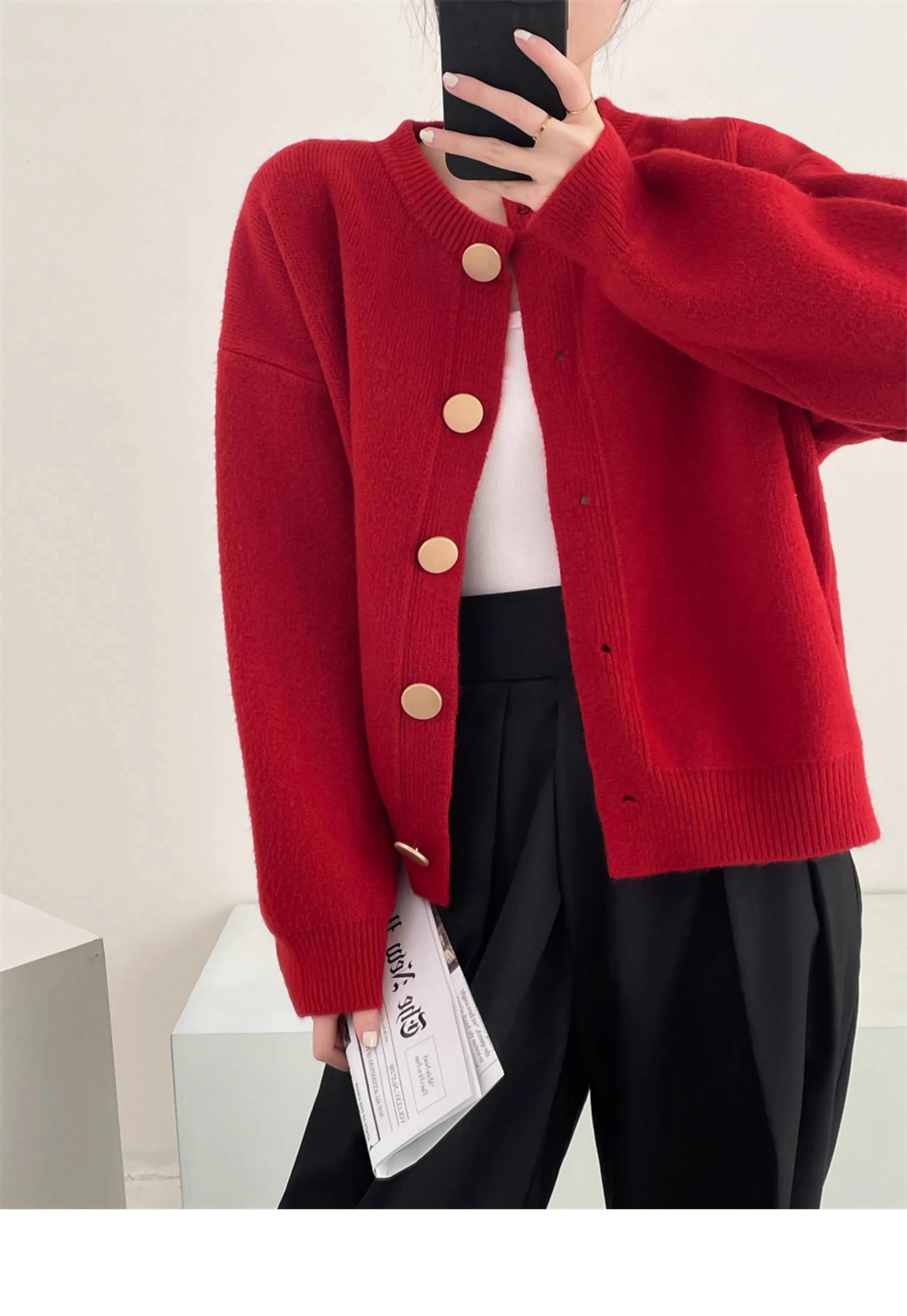 Cardigan de Malha Luna