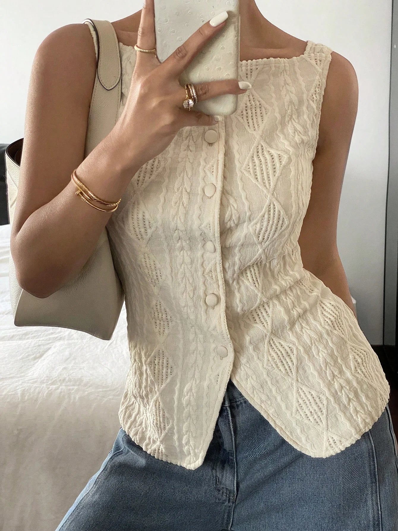 Blusa Off White Belle